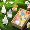 6 Sets Ready to Paint Your Own Ceramic Gnome Statues Spring DIY Unpainted Ceramics Gnome Figurines